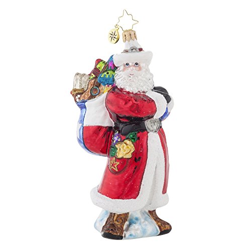 Christopher Radko Texas Ranger Nick Santa Glass Christmas Ornament