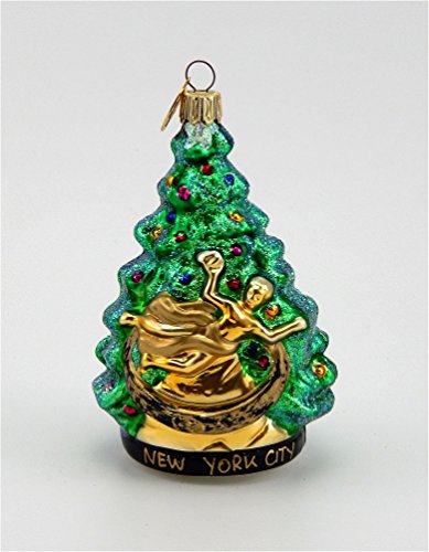 NYC at Christmastime-Blown Glass Ornament