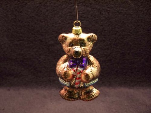 Landmark Creations Spode Ornament Teddy Bear Gold