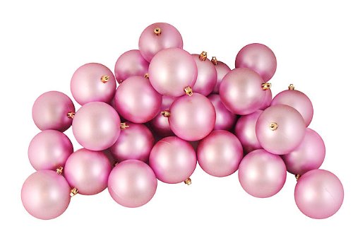 Vickerman Ball Ornament, 100mm, Pink