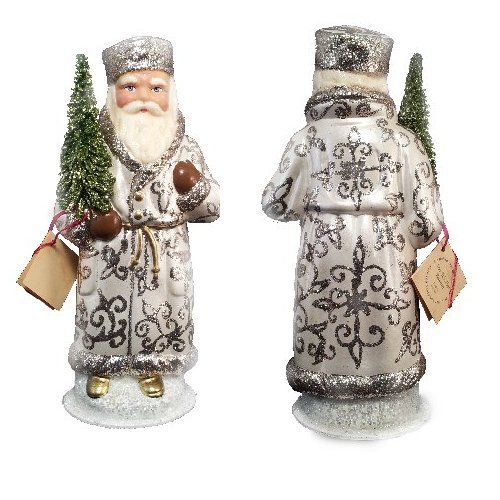 Ino Schaller Paper Mache Russian Santa Christmas Candy Container