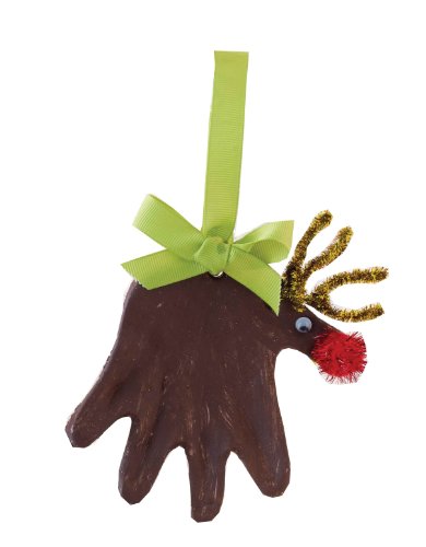 Mud Pie Keepsake Handprint Ornament Kit, Reindeer