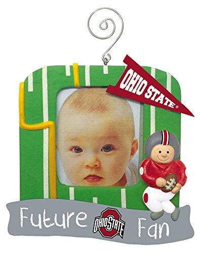 Ohio State Buckeyes Official NCAA 5.25 inch x 5 inch x 2.5 inch Future Fan Photo Frame Christmas Ornament by Evergreen