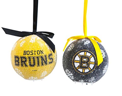 Boston Bruins LED Ornament Set