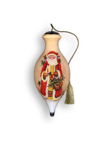 Ne’Qwa Ornament “Santa Holly”, 4-Inches Tall, Designed by noted artist Susan Winget