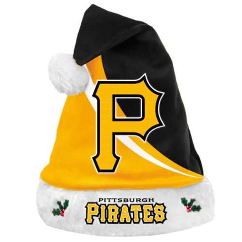 Pittsburgh Pirates Official MLB 18 inch Christmas Santa Hat by Forever Collectibles