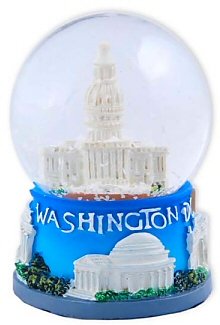 Washington DC Snow Globe – 45MM Capitol Small, Washington D.C. Snow Globes, Washington DC Souvenirs