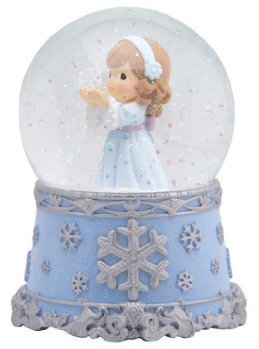 Precious Moments Angel With Snowflake Waterball