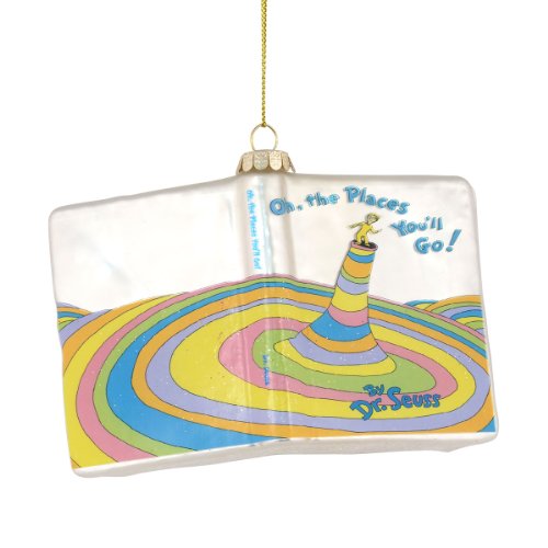 Department 56 Dr. Seuss Oh The Places Book Ornament, 3-Inch