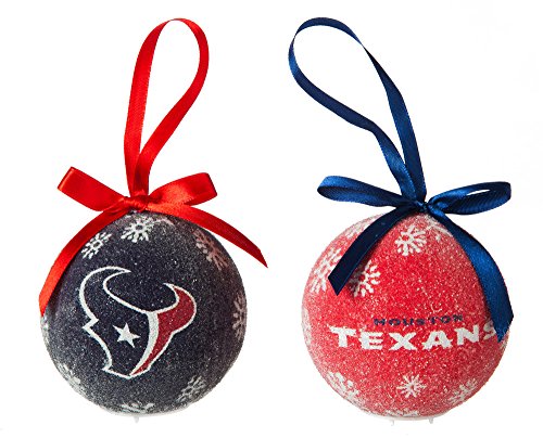 Houston Texans LED Boxed Christmas Ornament Set