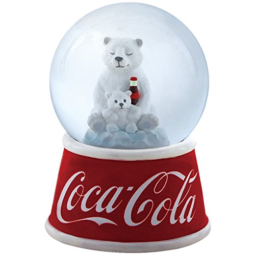 Westland Giftware Resin Water Globe, 45mm, Coca-Cola Polar Bear