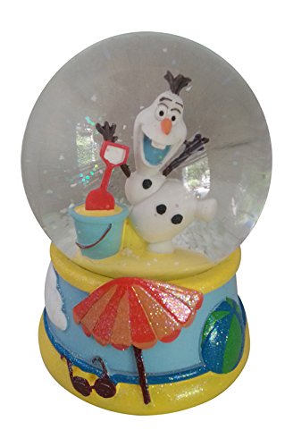 Disney Frozen Olaf Musical Snowglobe with Beach Summer Scene