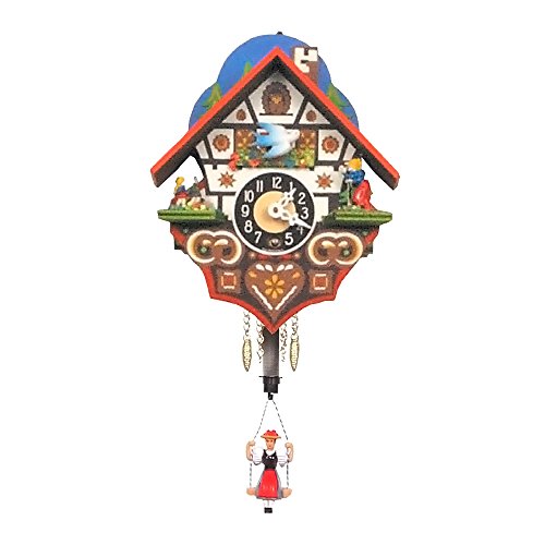 Alexander Taron Home Seasonal Décorative Accessories Engstler Key Wound Clock – Mini Size – 6″H x 4.75″W x 3.25″D