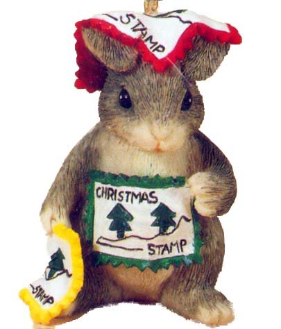 Charming Tails 1996 Christmas Stamps Ornament 87/485