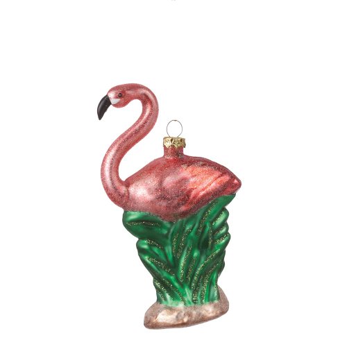 Midwest Glass Flamingo Christmas Ornament 289198