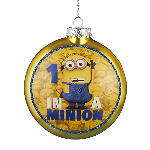 Kurt Adler 1 in a Minion Ornament with Decal, 80mm