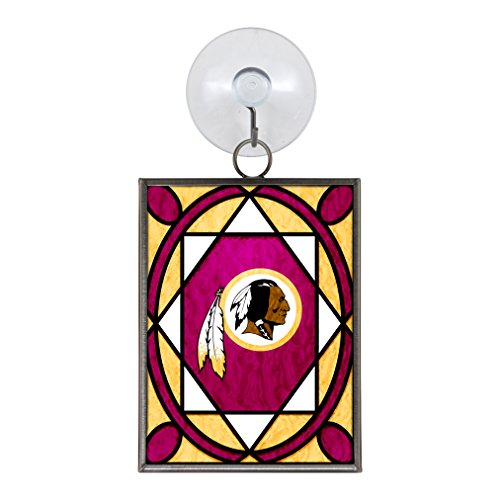 Washington Redskins Stained Glass Ornament / Suncatcher