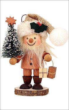 13-0701 – Christian Ulbricht Ornament – Santa with Christmas Tree – 4.5″”H x 3″”W x 2.5″”D