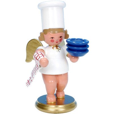 31228 – Christian Ulbricht Ornament Angel server with dishes – 3″”H x 1.5″”W x 2″”D