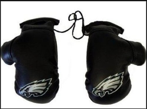 NFL Philadelphia Eagles Logo 4″ Mini Boxing Gloves Rearview Mirror Auto Ornament