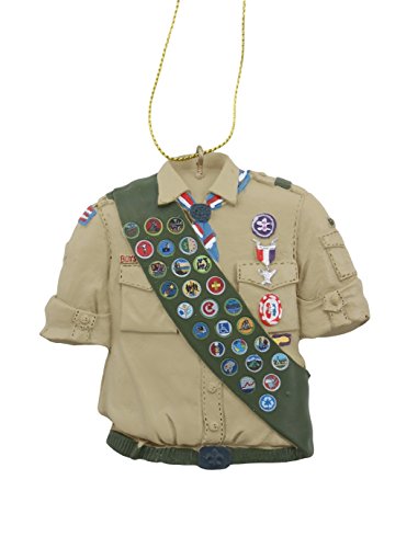 Kurt Adler Boy Scouts of America Eagle Scout Shirt Detailed with Eagle Accessories Christmas Ornament