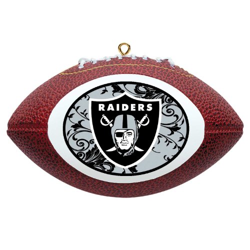 NFL Oakland Raiders Mini Replica Football Ornament