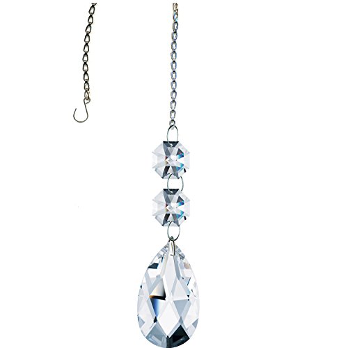 Swarovski Crystal Pendalogue Clear, Colorful Accent, Ornament, Sun catcher Made with 100% Genuine SWAROVSKI Crystal from Austria