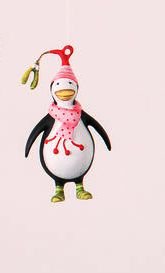 One Hundred 80 Degrees Mistle Toes Mini Character Ornament, Choice of Styles (Penguin)