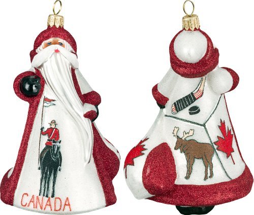 Glitterazzi International Canadian Santa Ornament