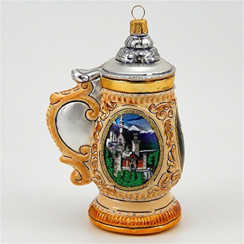 Beer Stein-Neuschwanstein – Polish Blown Glass Ornament