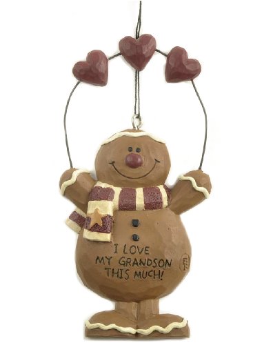I Love My Grandson This Much Gingerbread Ornament