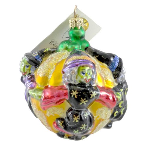 Christopher Radko CRONE CAPADES Glass Ornament Halloween Witch