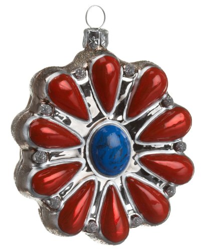 Ornaments To Remember Coral Bolo Pendant Hand-Blown Glass Ornament