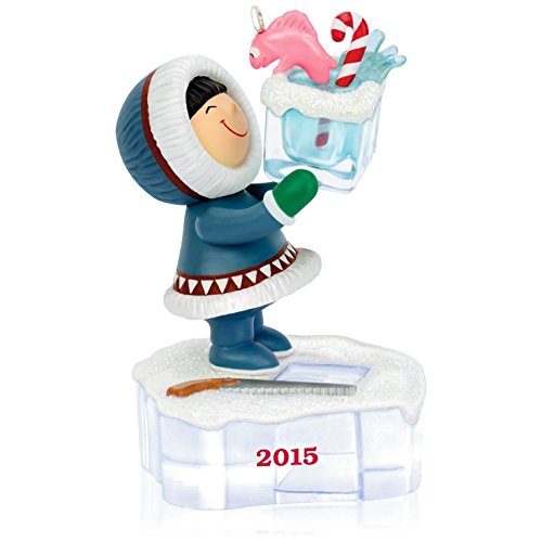 Frosty Friends Go Ice Fishing Ornament 2015 Hallmark