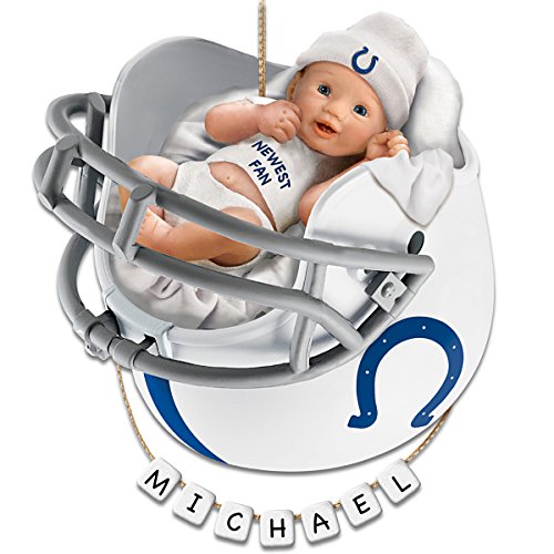 NFL Indianapolis Colts Personalized Baby’s First Christmas Ornament by The Bradford Exchange
