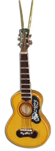 Miniature Spanish Acoustic Guitar Christmas Ornament 4″