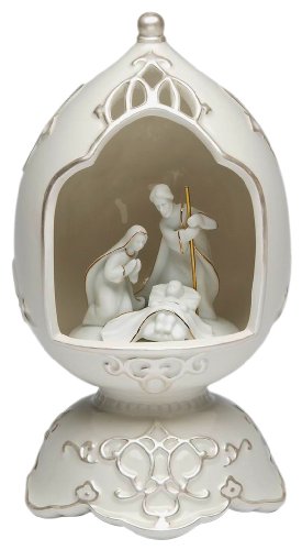 Appletree Design Egg Shape Nativity Musical, 8-3/8-Inch Tall, Wind Up