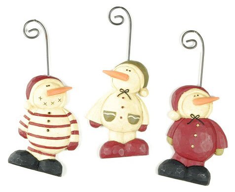 Santa Snowman Christmas Mini Ornaments