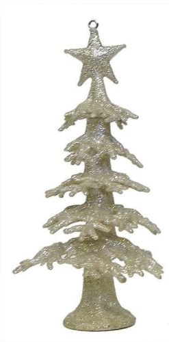 Bethany Lowe Christmas Platinum Sparkle Tree Ornament – LO9460