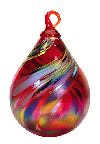 Glass Eye Studio Holiday Swirl Classic Raindrop Ornament