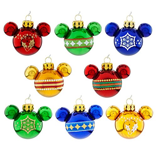 Disney Theme Parks Mickey Mouse Icon Christmas Ornament Set – Rainbow
