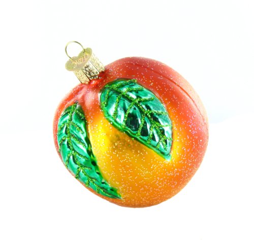Old World Christmas Peach Ornament