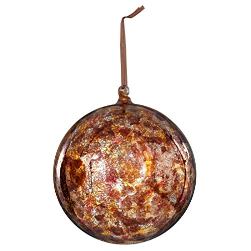 Sage & Co. XAO13825GD Mottled Glass Ball Ornament