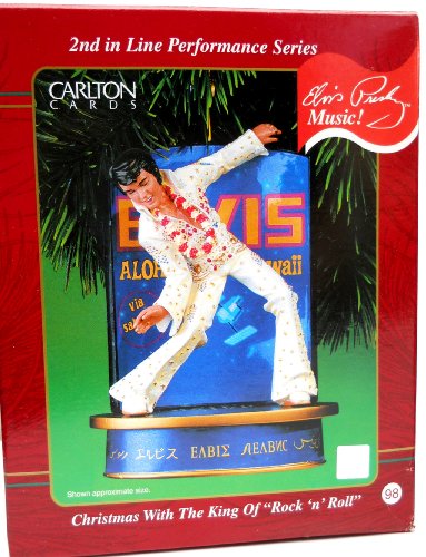 Elvis Presley – Christmas with the King of “Rock ‘N Roll” Musical 2001 Carlton Cards Christmas Ornament