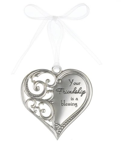 “Your Friendship is a blessing” Always In My Heart Filigree Ornament