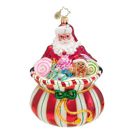 Christopher Radko Sweet Tooth Santa Glass Christmas Ornament – New for 2013 – 6″H. – 1016595