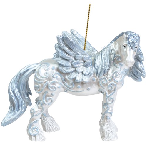 Westland Giftware Horse of a Different Color Ornament Figurine, 2.5-Inch, Angel Clydesdale