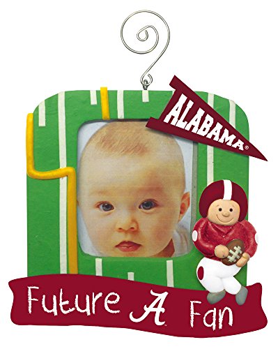 Alabama Crimson Tide Official NCAA 5 inch x 5 inch Future Fan Photo Frame Christmas Ornament by Evergreen 167096