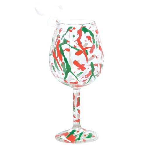 Santa Barbara Design Studio Lolita Holiday Mini-Wine Ornament, Holiday Splash