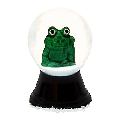 Alexander Taron Perzy Snowglobe, Mini Frog – 1.5″H x 1″W x 1″D
